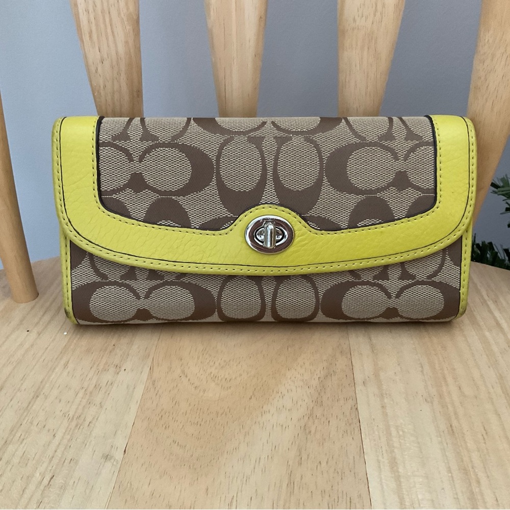 Coach Factory signature wallet